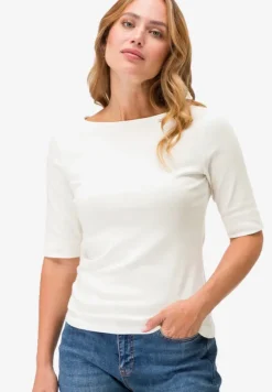 Basic Shirt mit U-Boot-Ausschnitt
