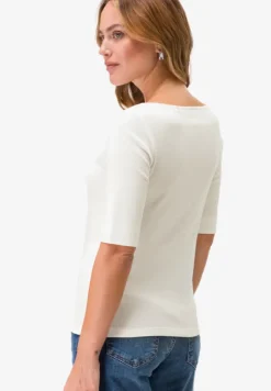Basic Shirt mit U-Boot-Ausschnitt