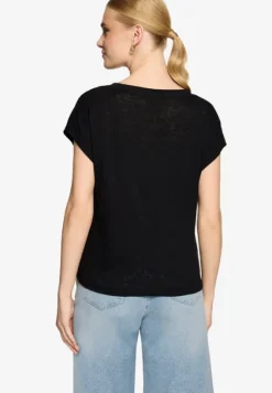 Basic-T-Shirt mit V-Ausschnitt