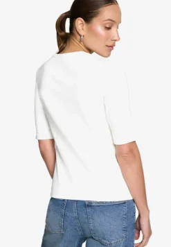 Basic-T-Shirt mit V-Ausschnitt