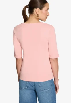 Basic-T-Shirt mit V-Ausschnitt