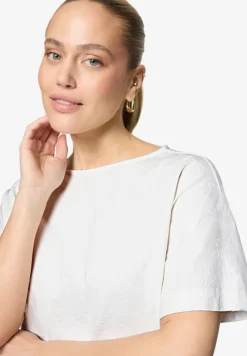 Baumwoll-T-Shirt mit Stickerei
