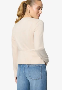 Blazer-Jacke in Lederoptik