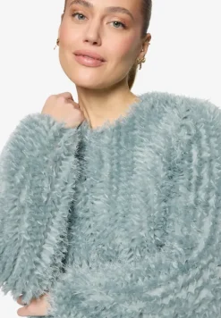Blazer-Jacke mit Struktur