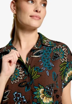 Bluse kurzarm mit Print