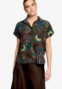 Bluse kurzarm mit Print