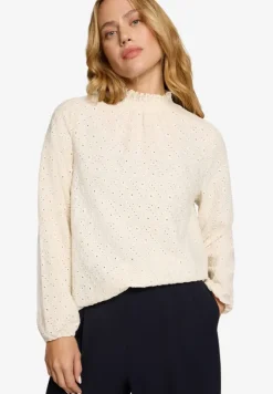 Bluse mit Lochmuster