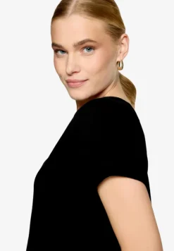 Bluse mit V-Ausschnitt und Bindedetail
