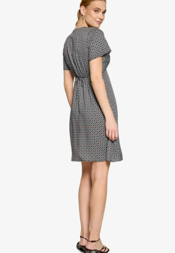 Blusenkleid Mini mit grafischem Muster