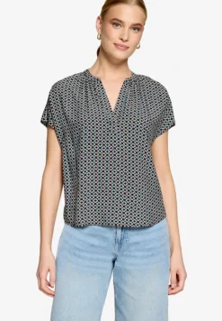 Blusenshirt mit grafischem Muster