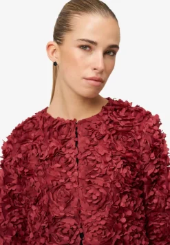 Bolero-Jacke mit 3D Blumen