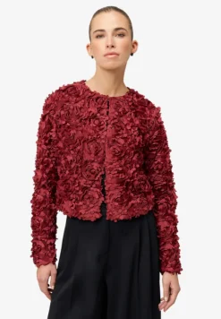 Bolero-Jacke mit 3D Blumen