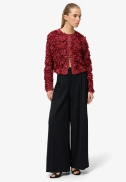 Bolero-Jacke mit 3D Blumen