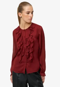 Chiffonbluse mit Volants