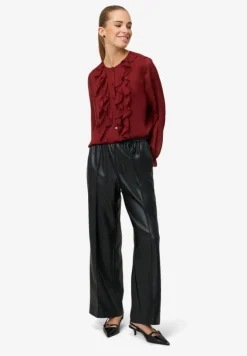 Chiffonbluse mit Volants