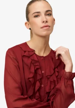 Chiffonbluse mit Volants