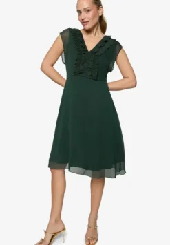 Chiffonkleid mit Rüschen