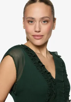 Chiffonkleid mit Rüschen
