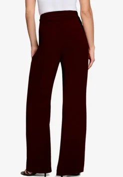 Elegante Stoffhose mit Bindegürtel