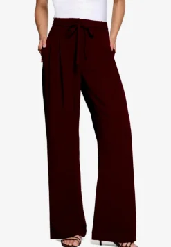 Elegante Stoffhose mit Bindegürtel