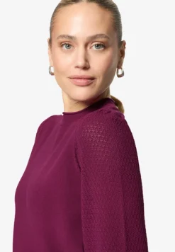 Feinstrickpullover mit Puffärmeln