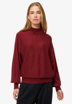 Feinstrickpullover mit Stehkragen