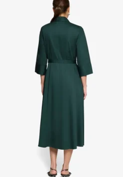 Hemdblusenkleid Midi mit Bindegürtel