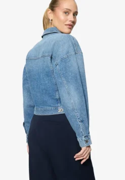 Jeansjacke kurz mit Knopfleiste