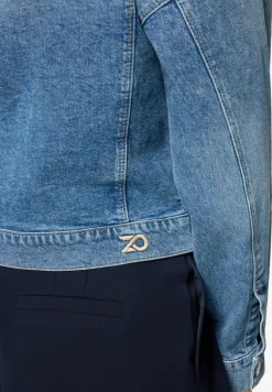 Jeansjacke kurz mit Knopfleiste