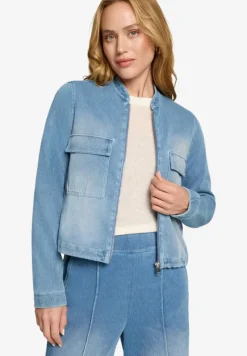 Jeansjacke mit Reißverschluss