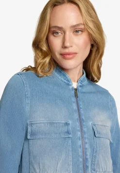 Jeansjacke mit Reißverschluss