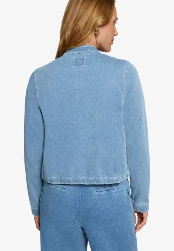 Jeansjacke mit Reißverschluss