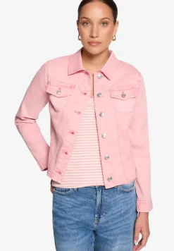 Jeansjacke tailliert mit Knopfleiste