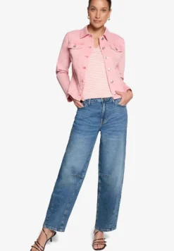 Jeansjacke tailliert mit Knopfleiste