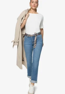 Jeans mit Leo-Gürtel Style Orlando 28 Inch