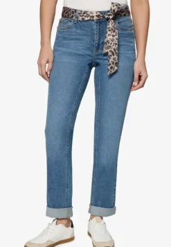 Jeans mit Leo-Gürtel Style Orlando 28 Inch