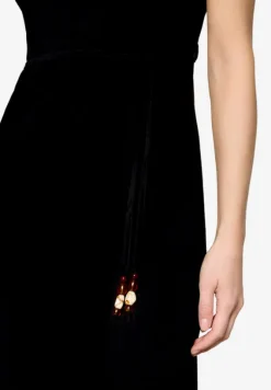 Jerseykleid Maxi mit Bindegürtel