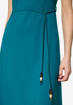 Jerseykleid Maxi mit Bindegürtel