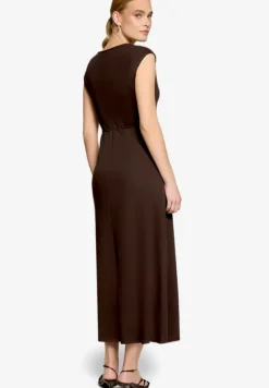 Jerseykleid Maxi mit Bindegürtel