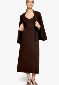 Jerseykleid Maxi mit Bindegürtel