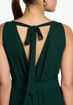 Jumpsuit mit Gürtel und weitem Bein