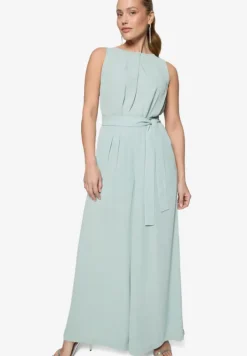 Jumpsuit mit Gürtel und weitem Bein