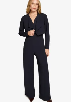 Jumpsuit Wickeloptik weites Bein