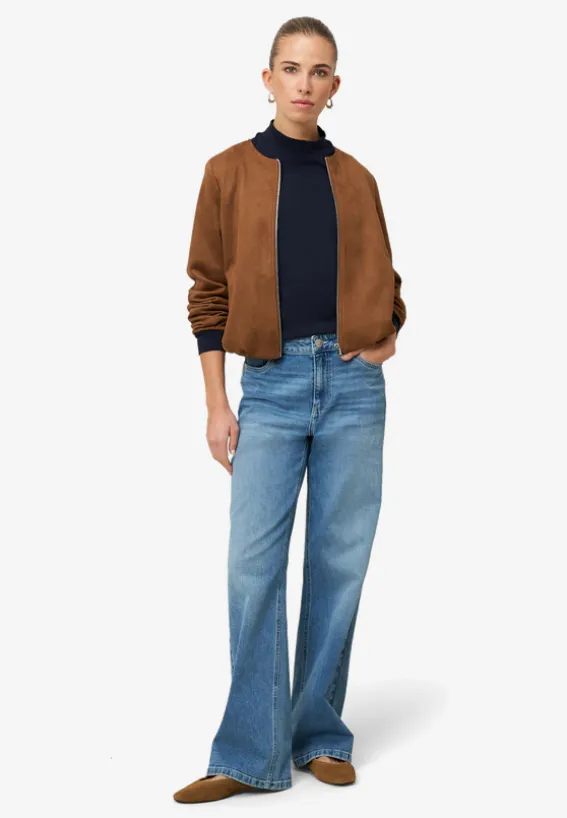 Langarmshirt mit Stehkragen