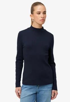 Langarmshirt mit Stehkragen