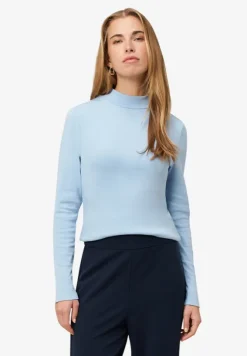 Langarmshirt mit Stehkragen