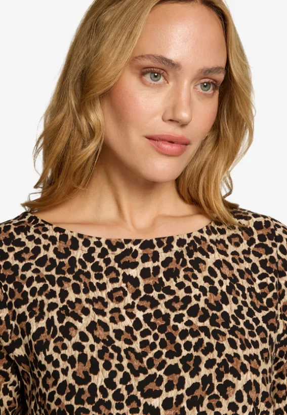 Leobluse mit Rundhalsausschnitt