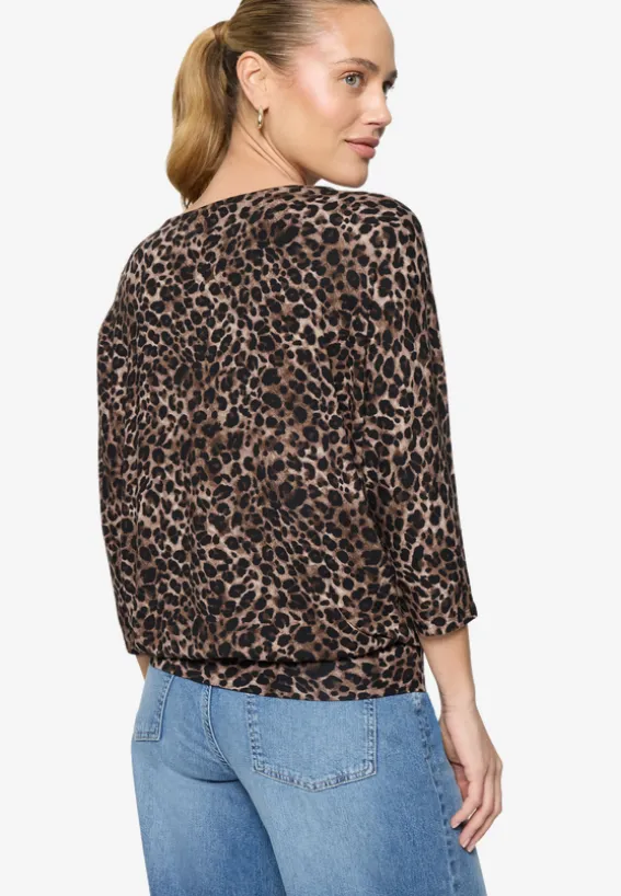 Leo-Shirt mit 3/4 Arm