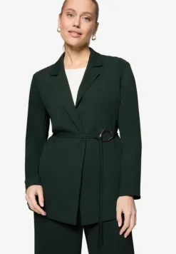 Longblazer strukturiert mit Bindedetail