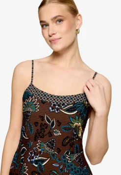 Maxikleid mit floralem Muster